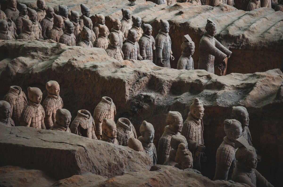 Terracotta Army warriors in Xi'an